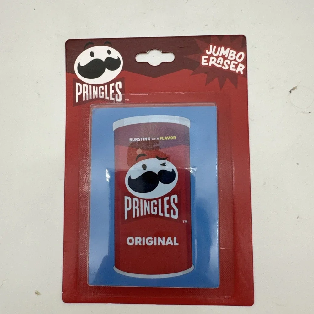 Pringles Eraser Original Jumbo Red Blue ABG School Supply New